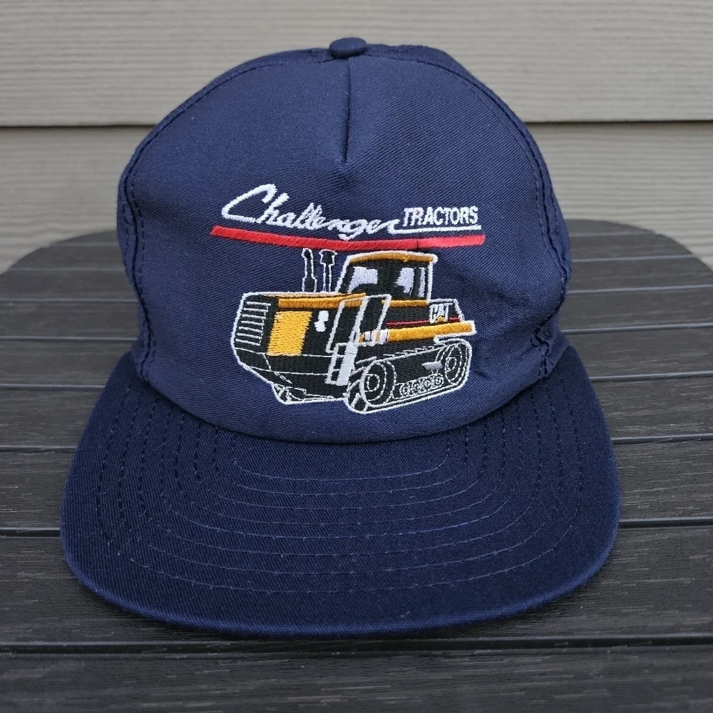 CAT Challenger Hat Vintage Caterpillar Tractors Snapback USA Made Louisville KY